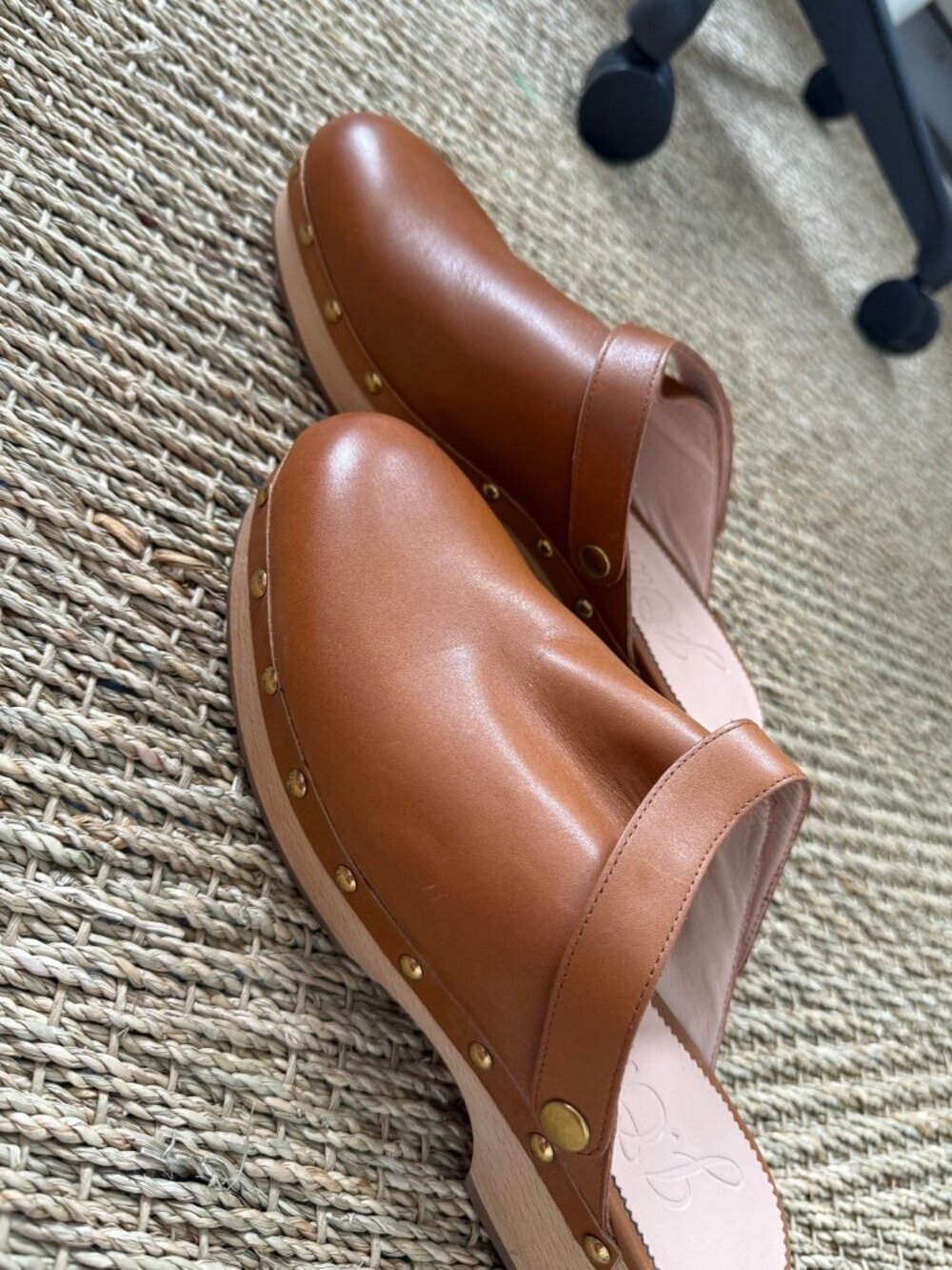 J.Crew Convertible Leather Clogs — Brown, Size 10